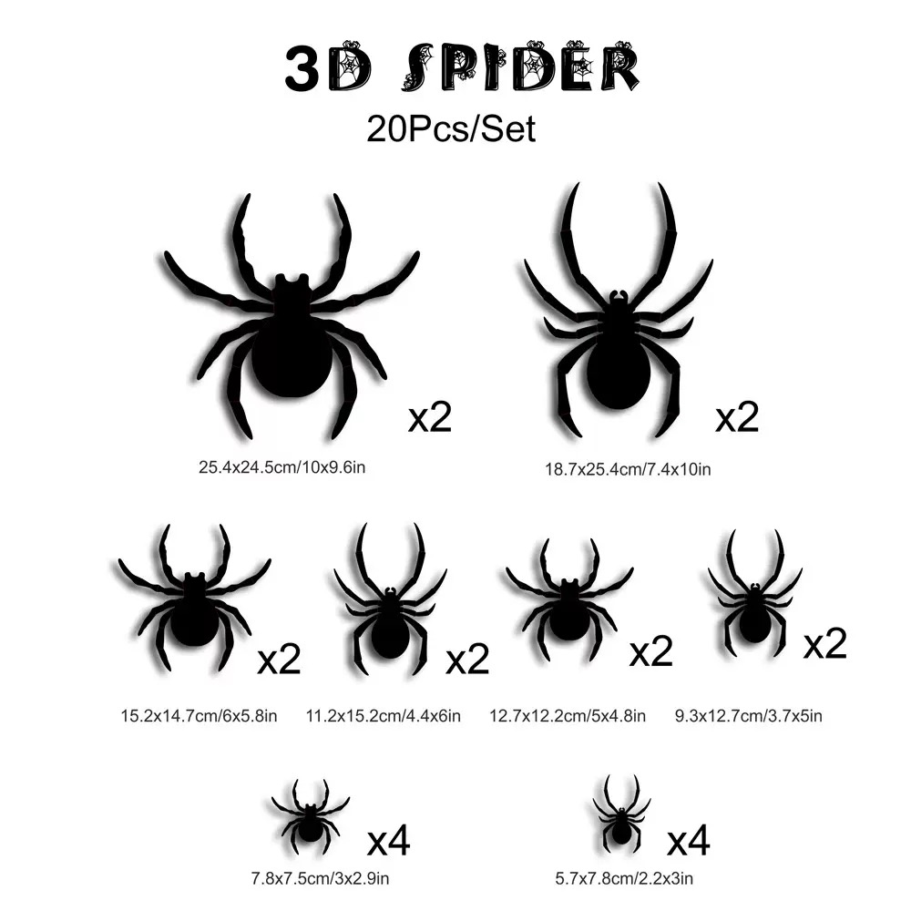 Halloween Spooky 3D Bat Light LED Decorations