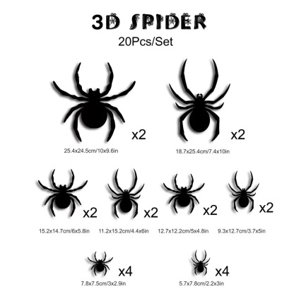 Halloween Spooky 3D Bat Light LED Decorations