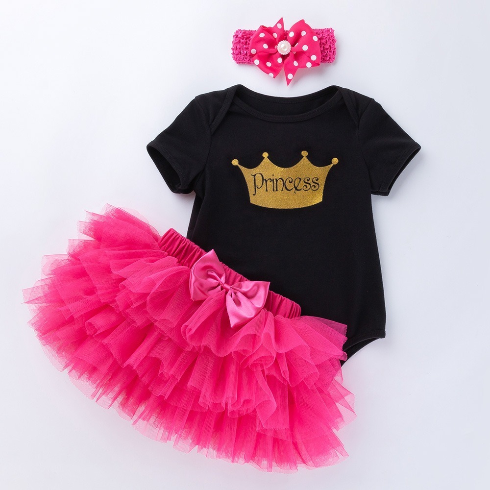 3pcs Baby Girl Tutu Dresses Set