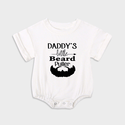 Daddy's Little Beard Puller Baby Onesie