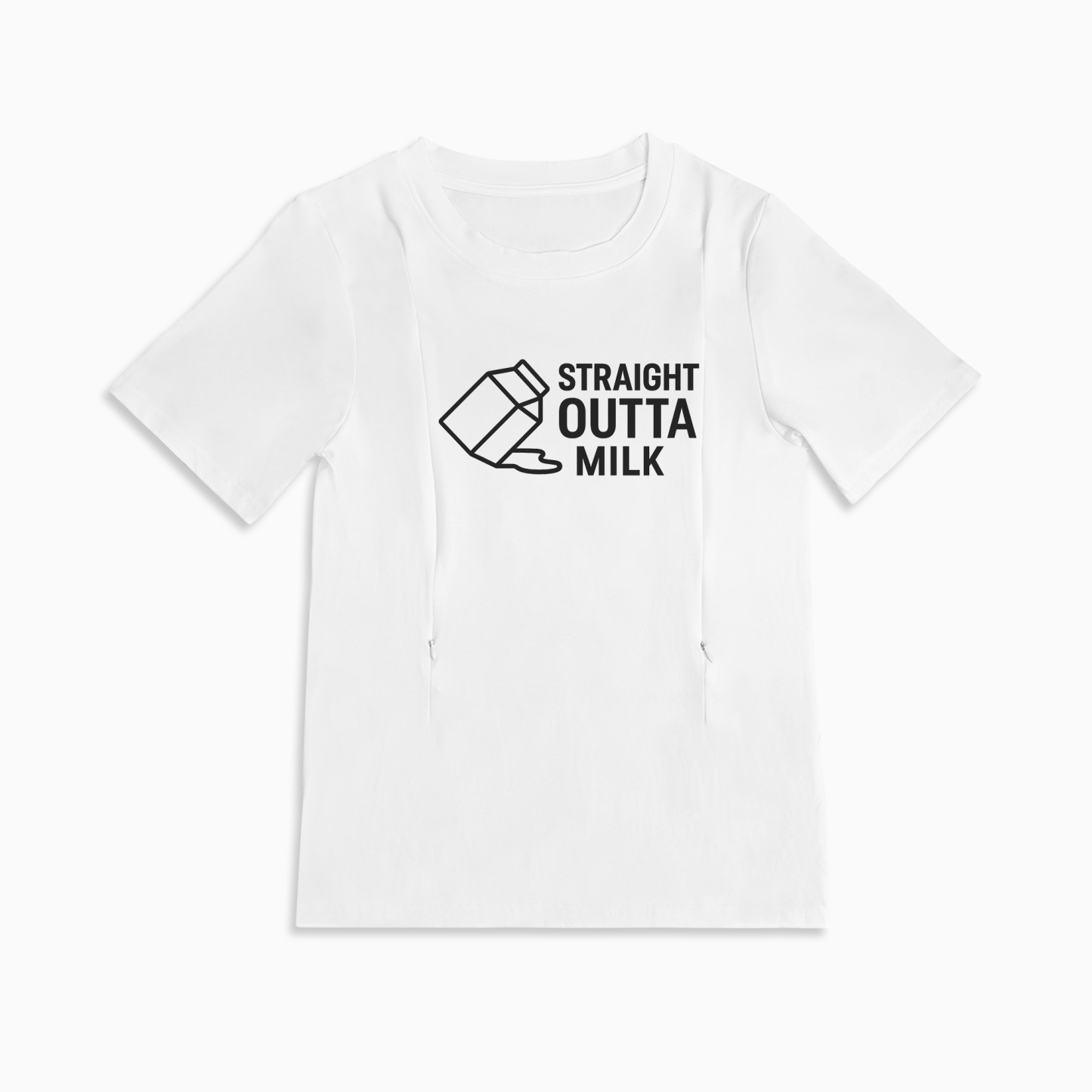 Totkeeps Straight Outta Milk Shirt | Soft Cotton Tee for Nursing Moms