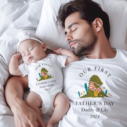 Father's Day Family Matching T-shirt 1St Father's Day