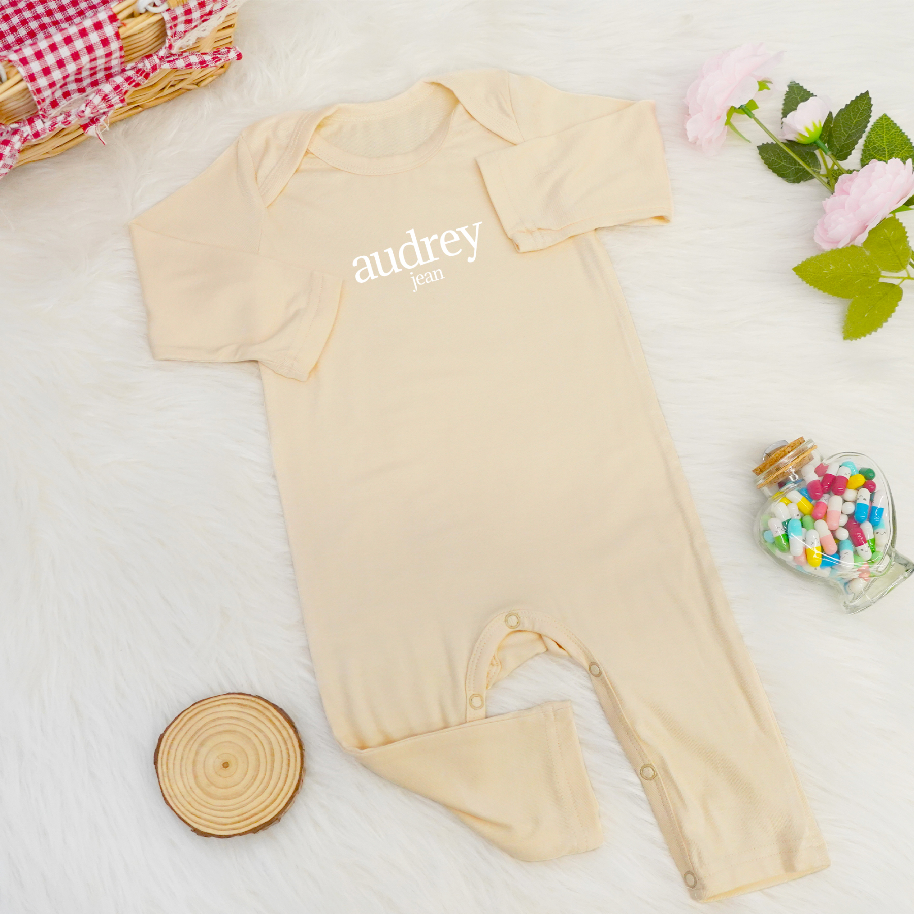 Personalized Full Length Snap Rompers