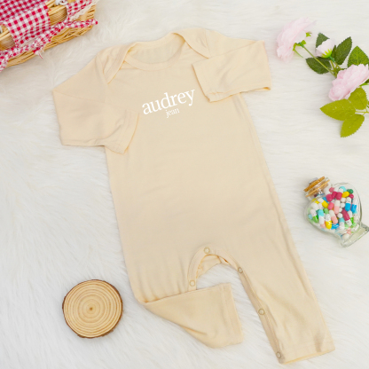 Personalized Full Length Snap Rompers