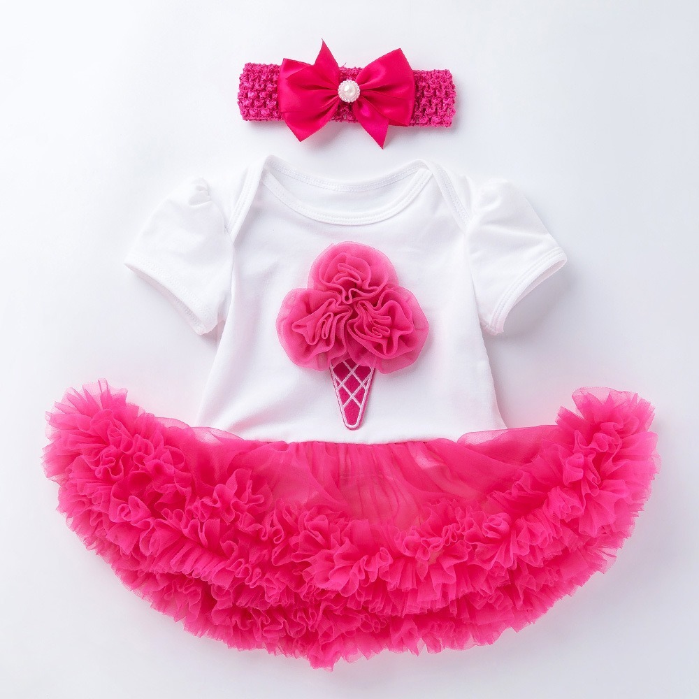 3pcs Baby Girl Tutu Dresses Set