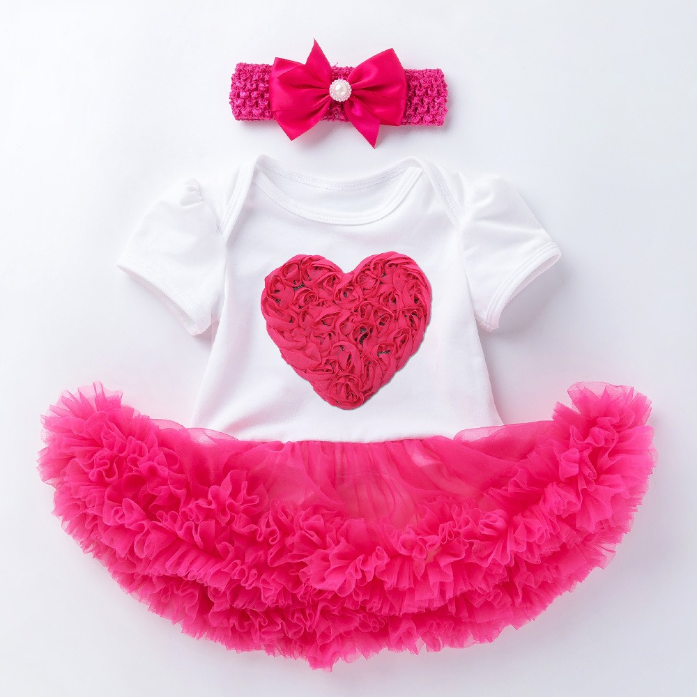 3pcs Baby Girl Tutu Dresses Set