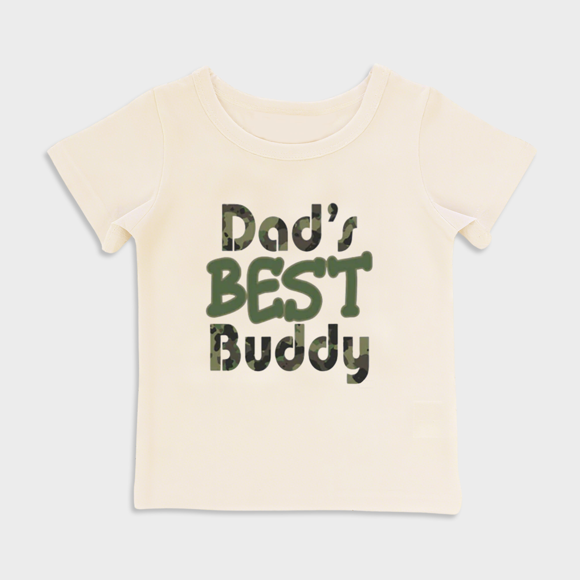 baby shirt - dads best buddy kids t shirt toddler top beige in beige