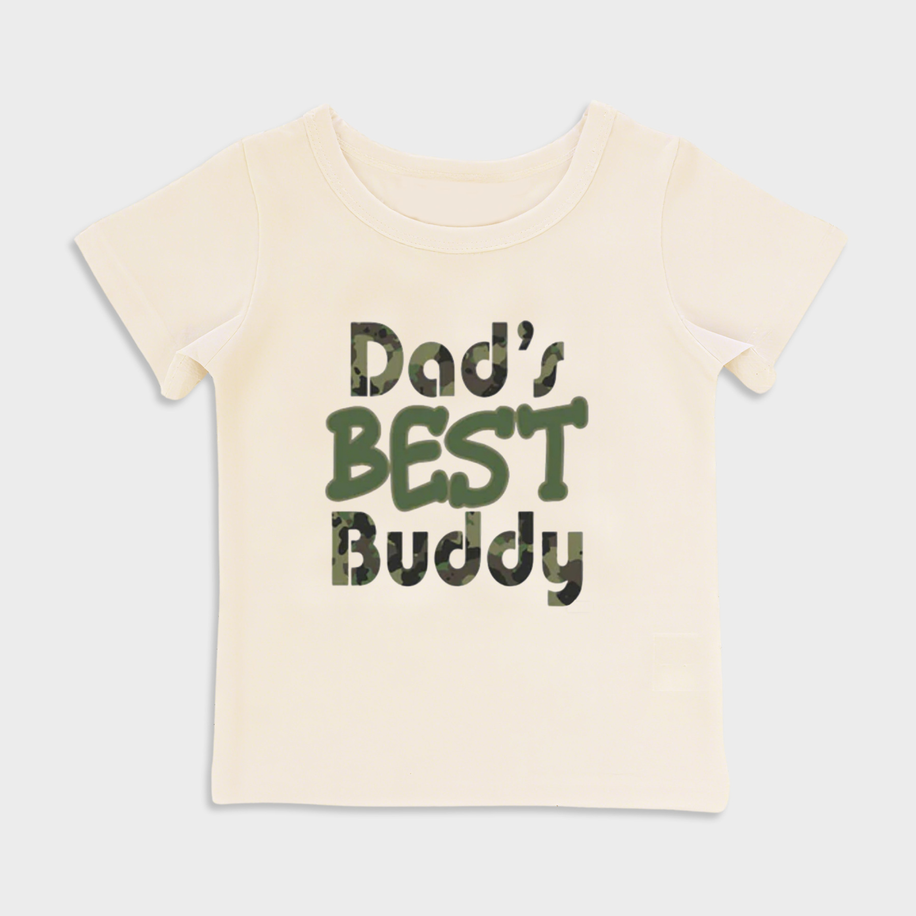 baby shirt - dads best buddy kids t shirt toddler top beige in beige