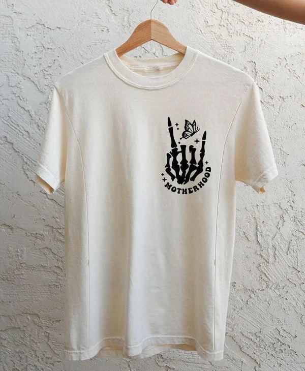 Mom Breastfeeding Nursing T-Shirt - Motherhood Sometimes I Rock It Sometimes It Rocks Me