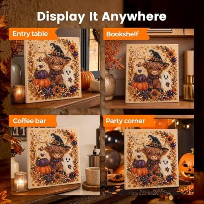 Cute Ghost Diamond Painting Kit – 3D Halloween Pearl Bead Wall Art