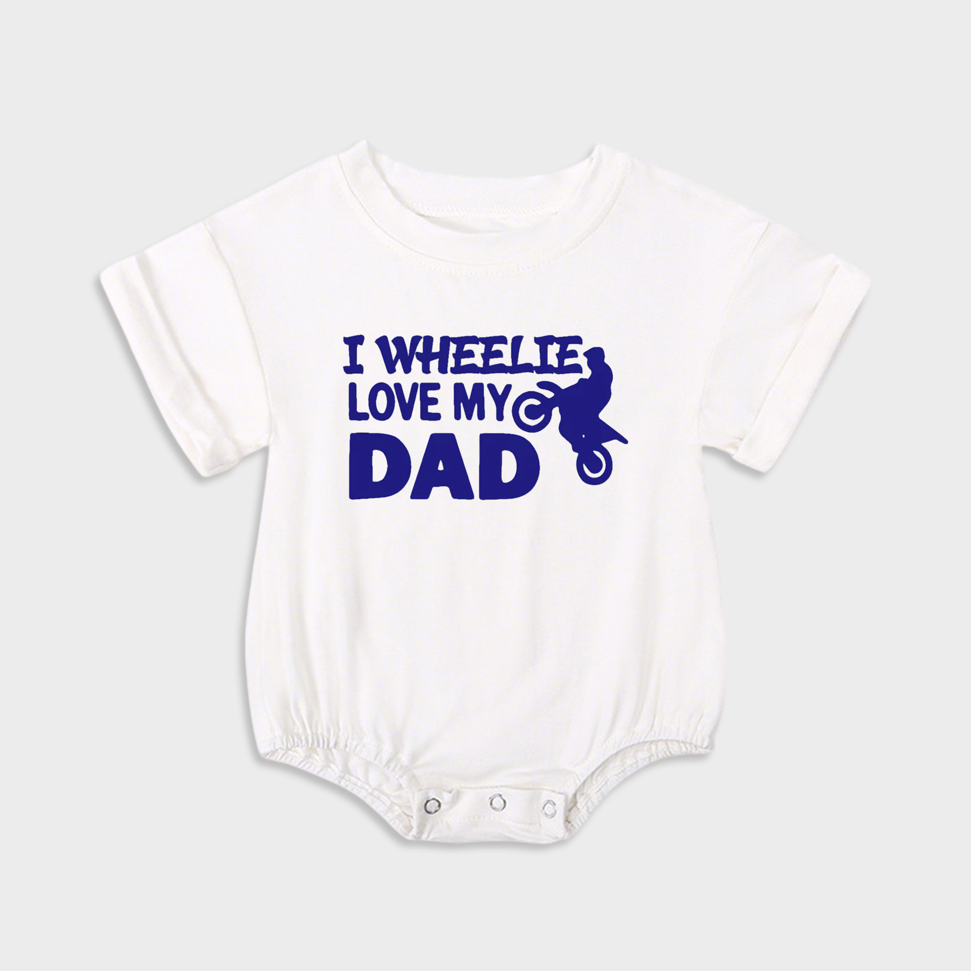 I Wheelie Love My Dad Baby Onesie
