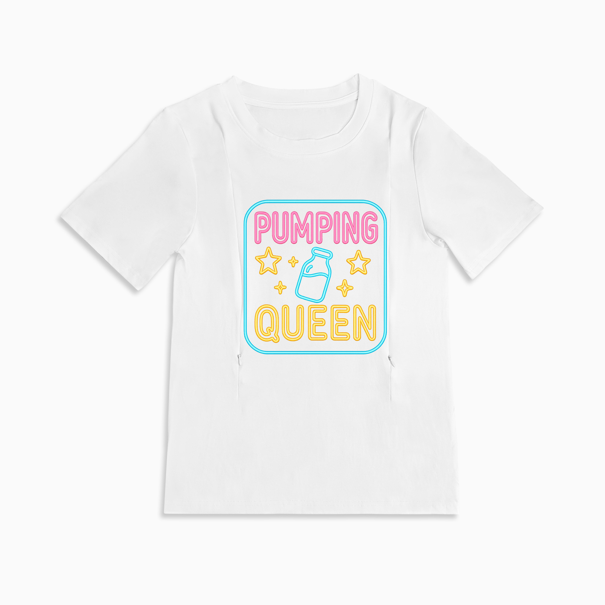 Postpartum Pumping Top | Pumping Queen Slogan | 95% Cotton