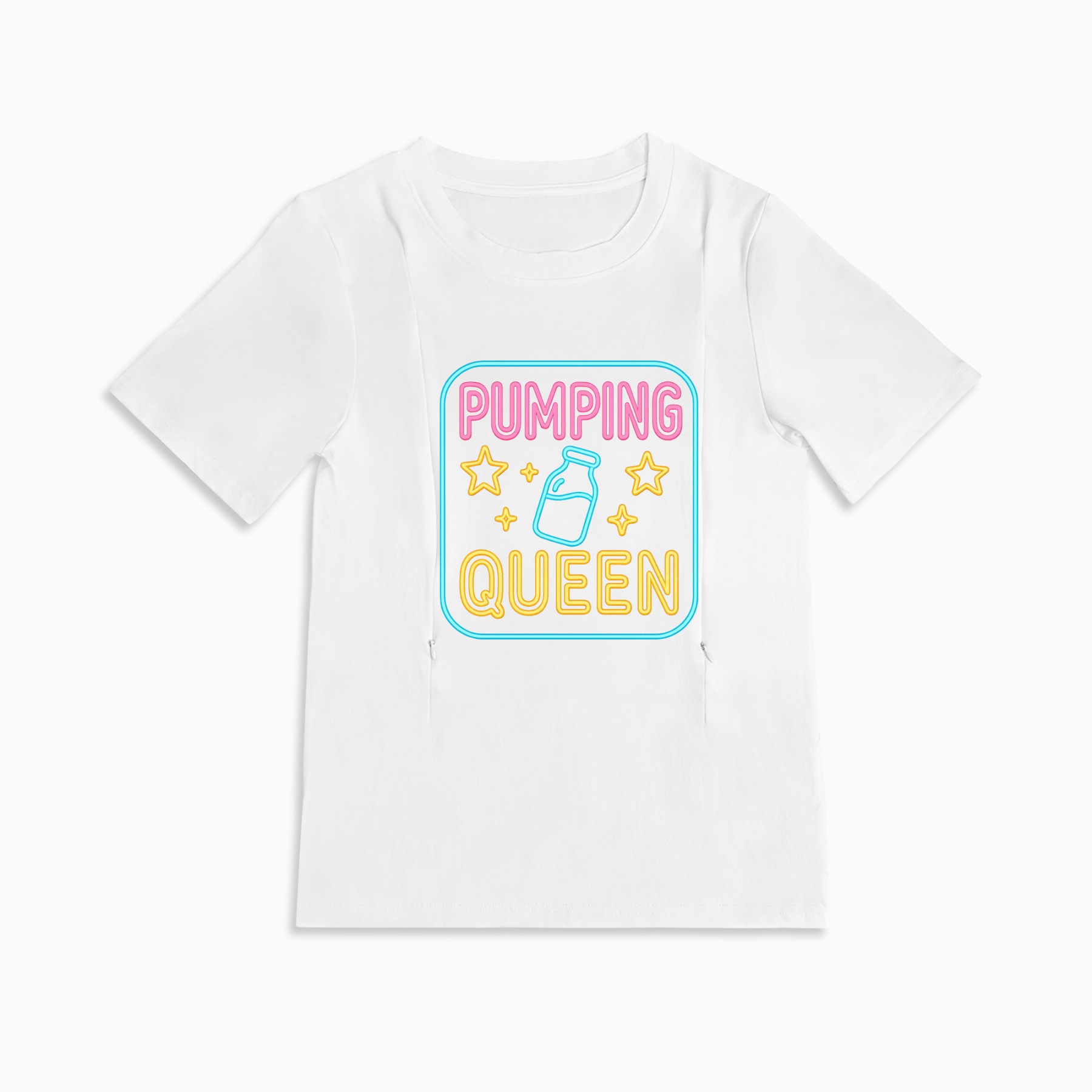Postpartum Pumping Top | Pumping Queen Slogan | 95% Cotton