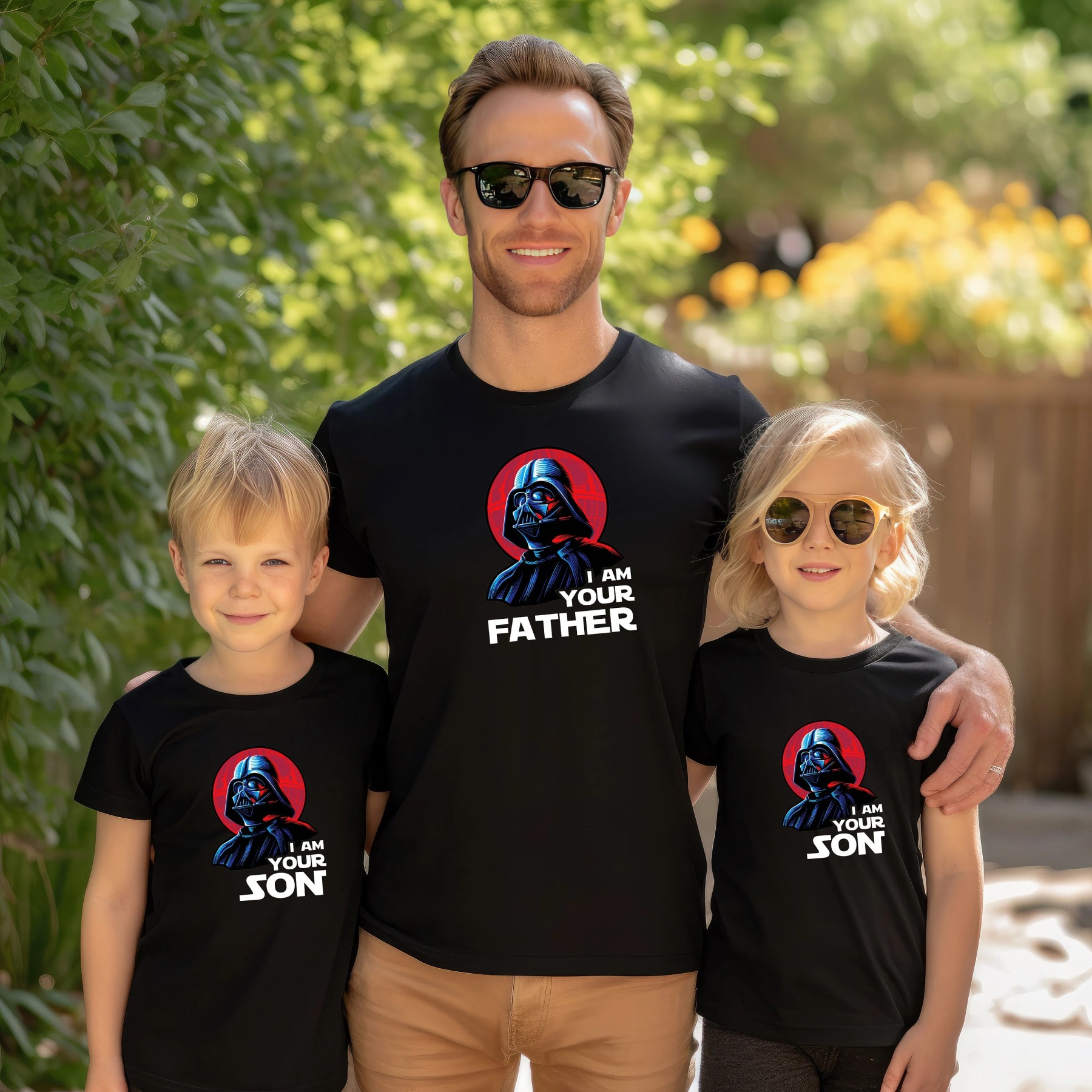 Fathers Day Family Matching T Shirt I Am Your Father And I Am Your Son