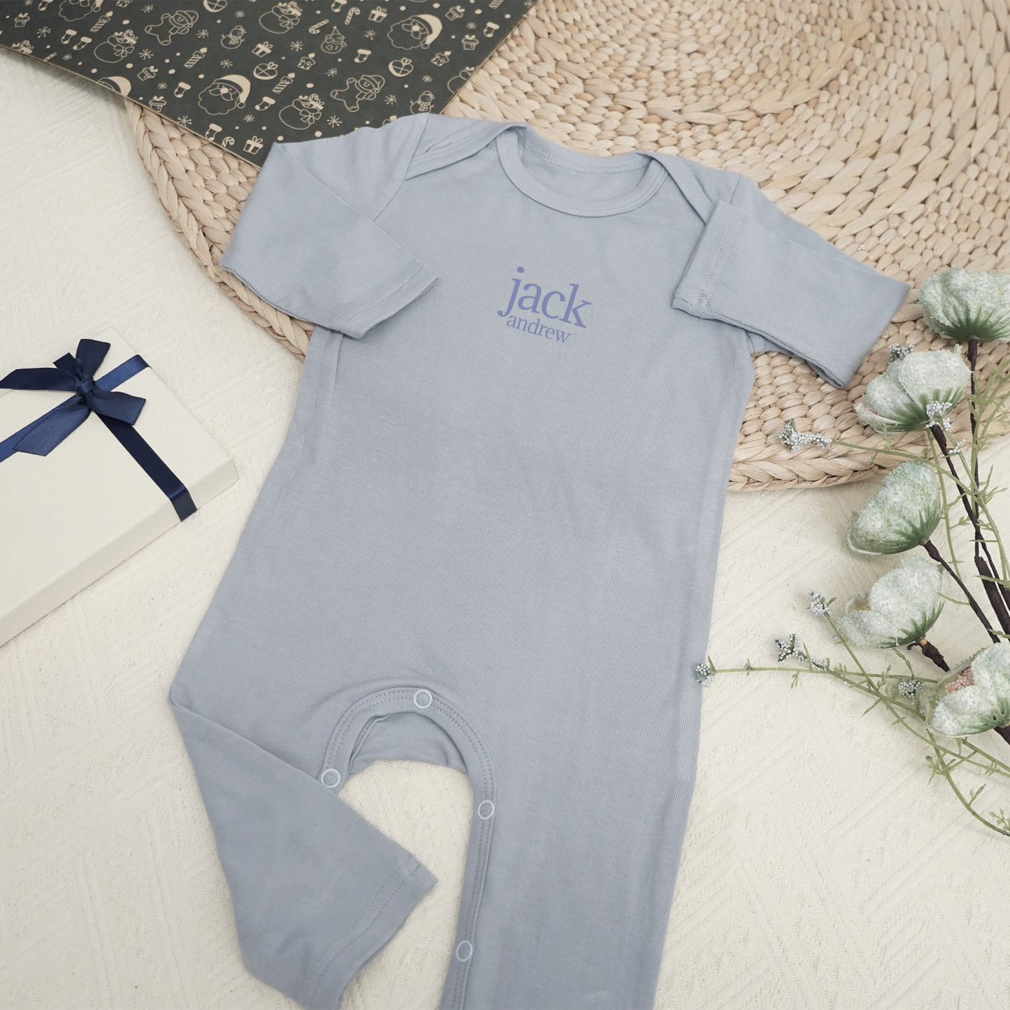 Personalized Full Length Snap Rompers
