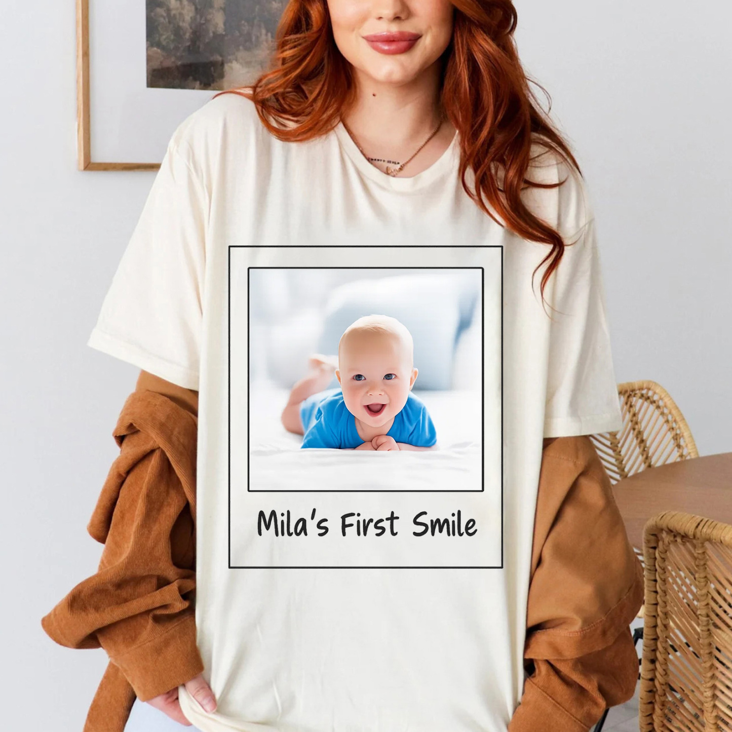 Family Matching Custom Baby Smile Photo