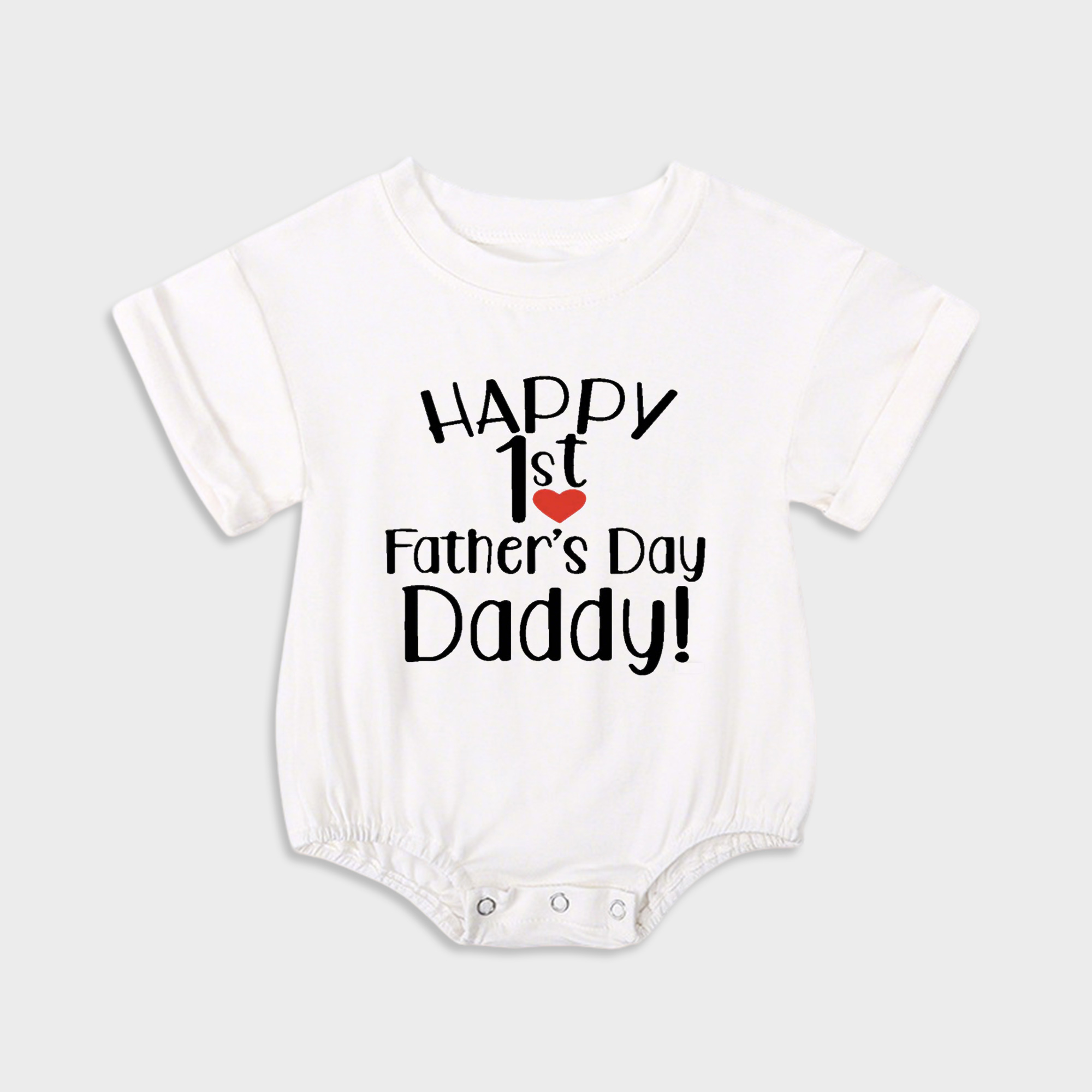 Happy 1st Fathers Day Baby Onesie