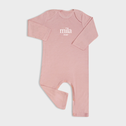 Personalized Full Length Snap Rompers