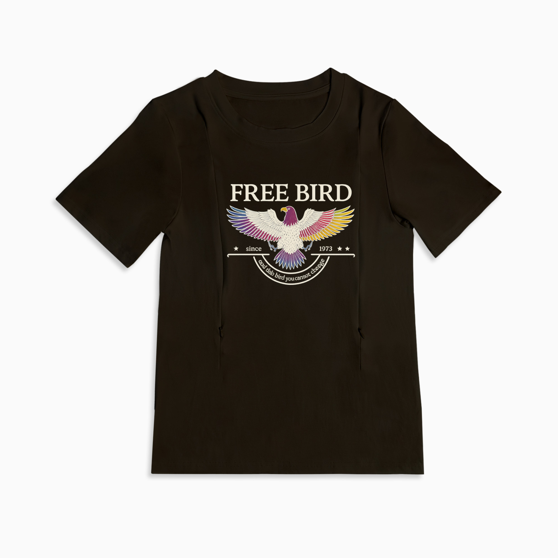 Mom Breastfeeding Nursing T-Shirt - FREE BIRD