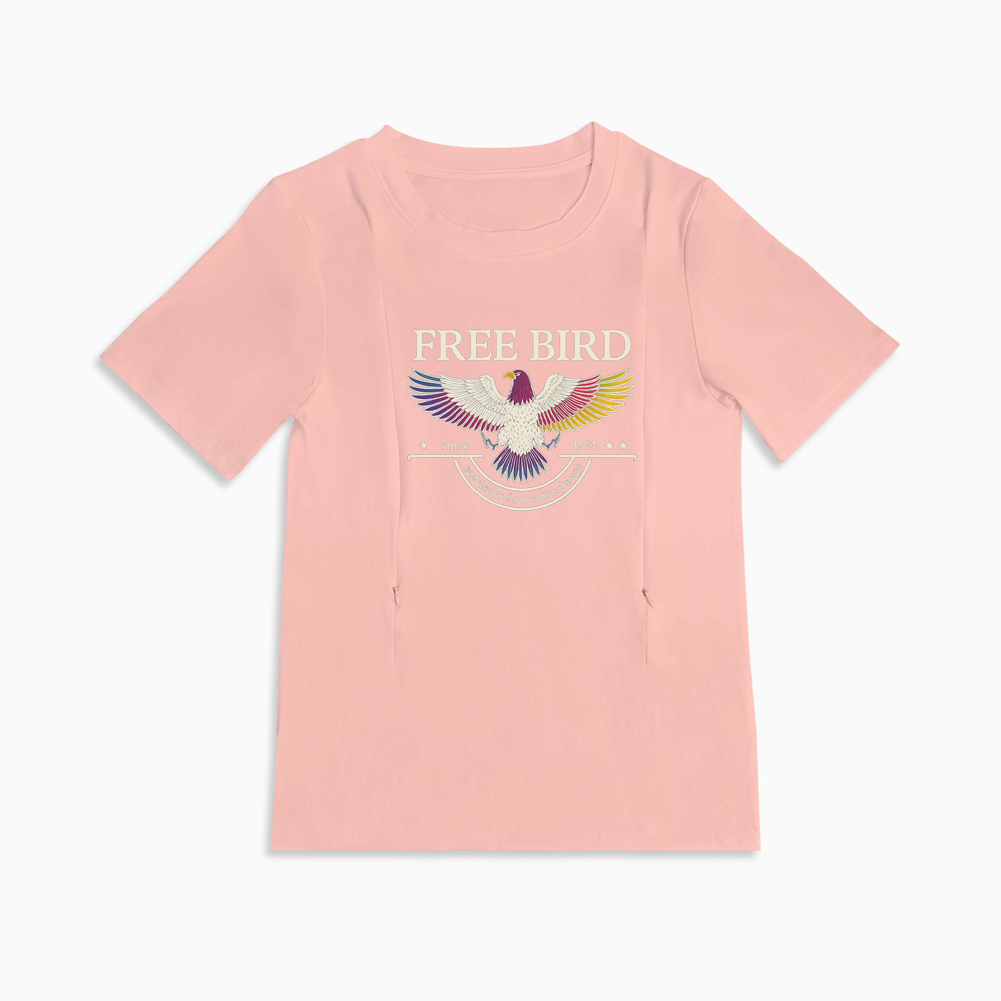 Mom Breastfeeding Nursing T-Shirt - FREE BIRD