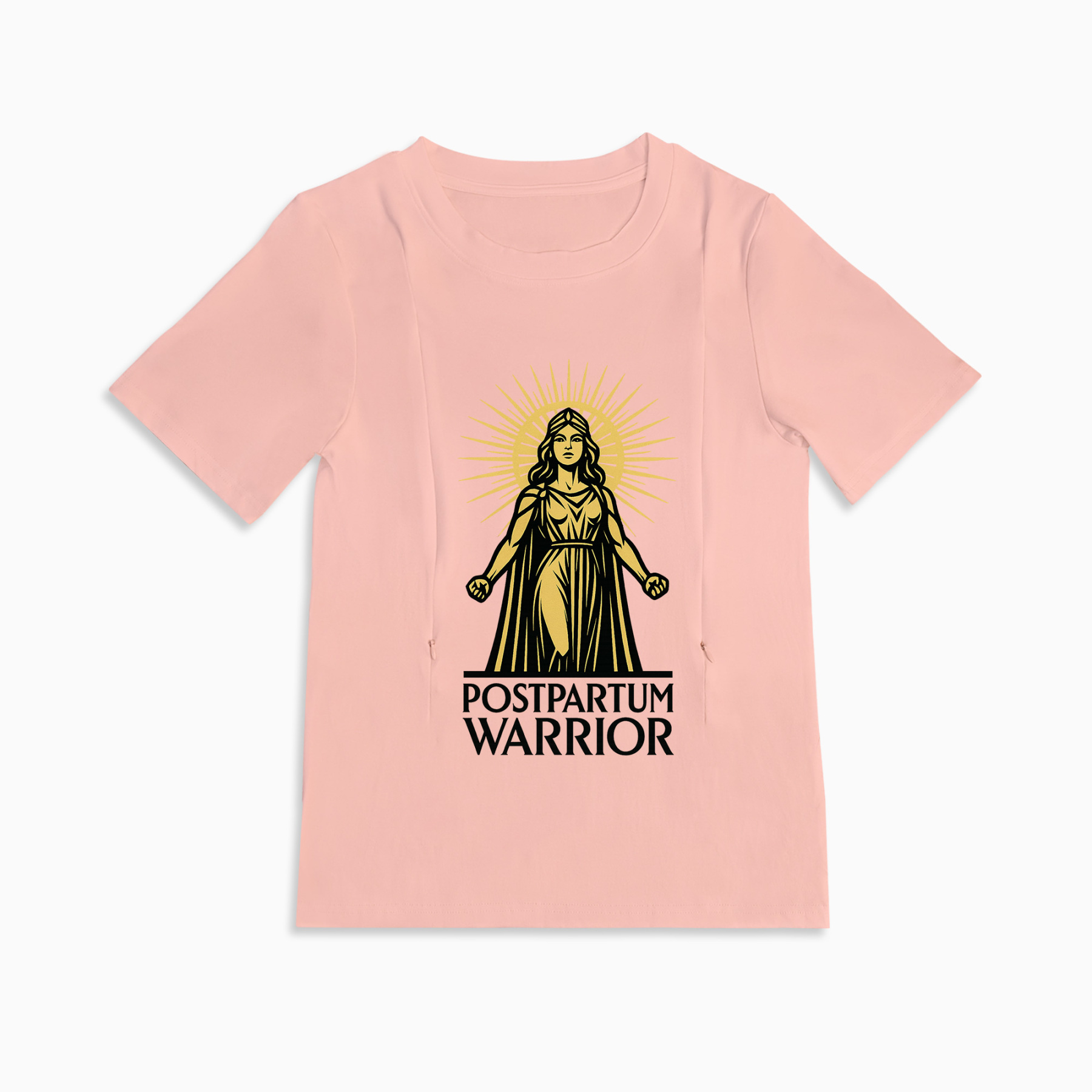Soft Cotton Breastfeeding Shirt | Postpartum Warrior | totkeeps