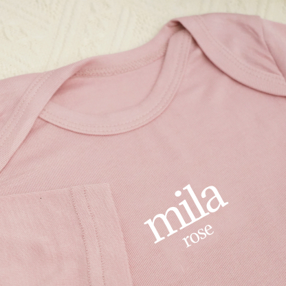 Personalized Full Length Snap Rompers