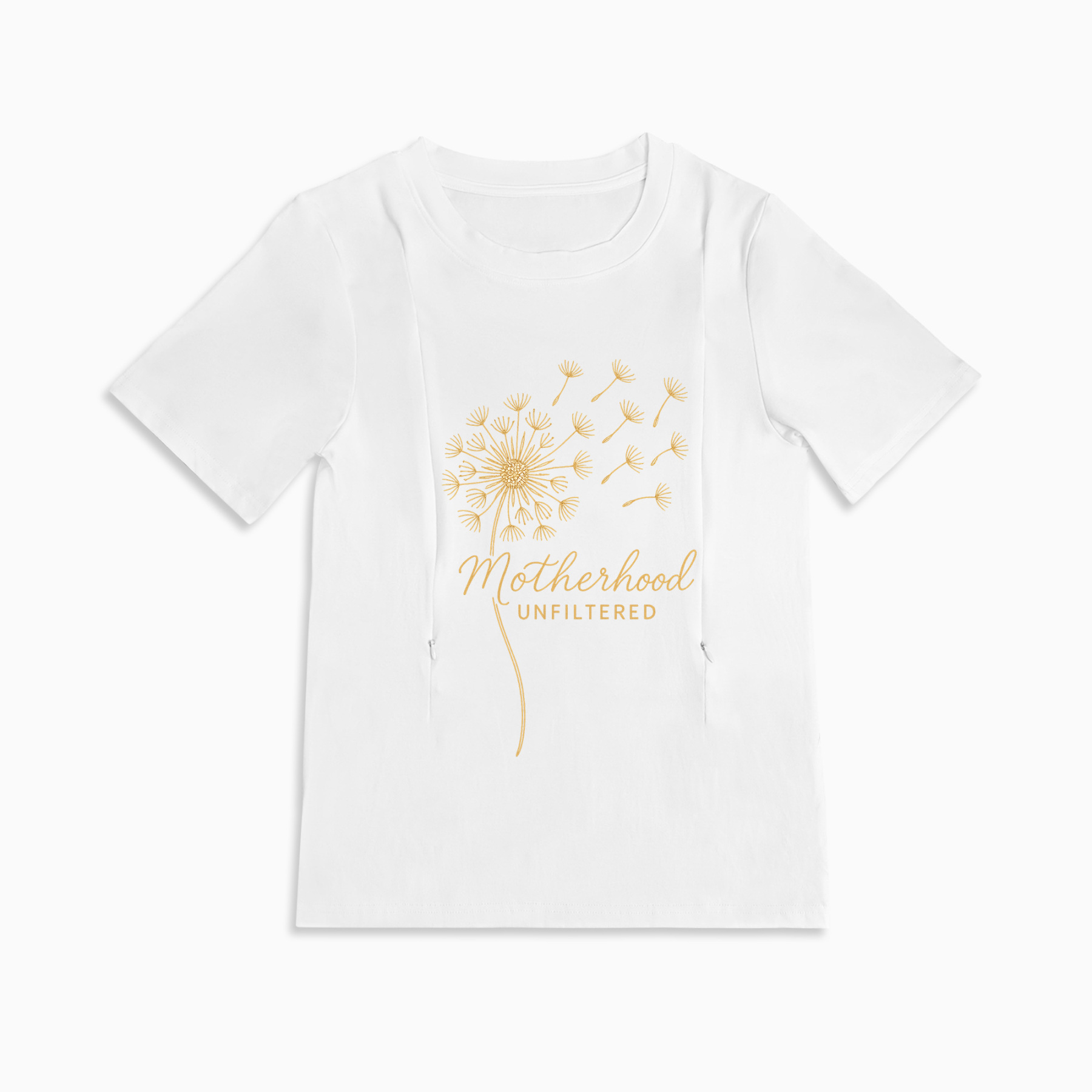 Relatable Mom T-Shirt with Nursing Zippers | Motherhood Unfiltered