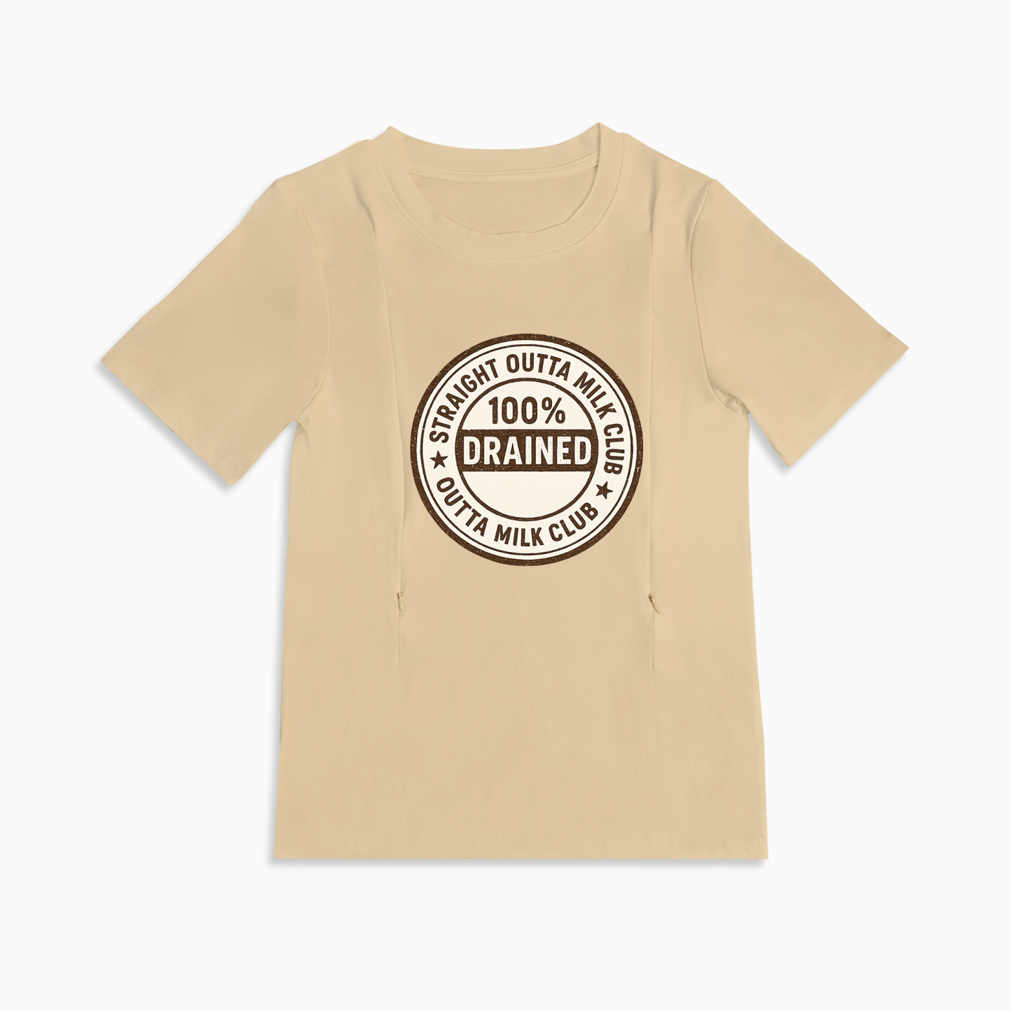 Totkeeps Nursing Wear | Straight Outta Milk Tee with Hidden Zippers