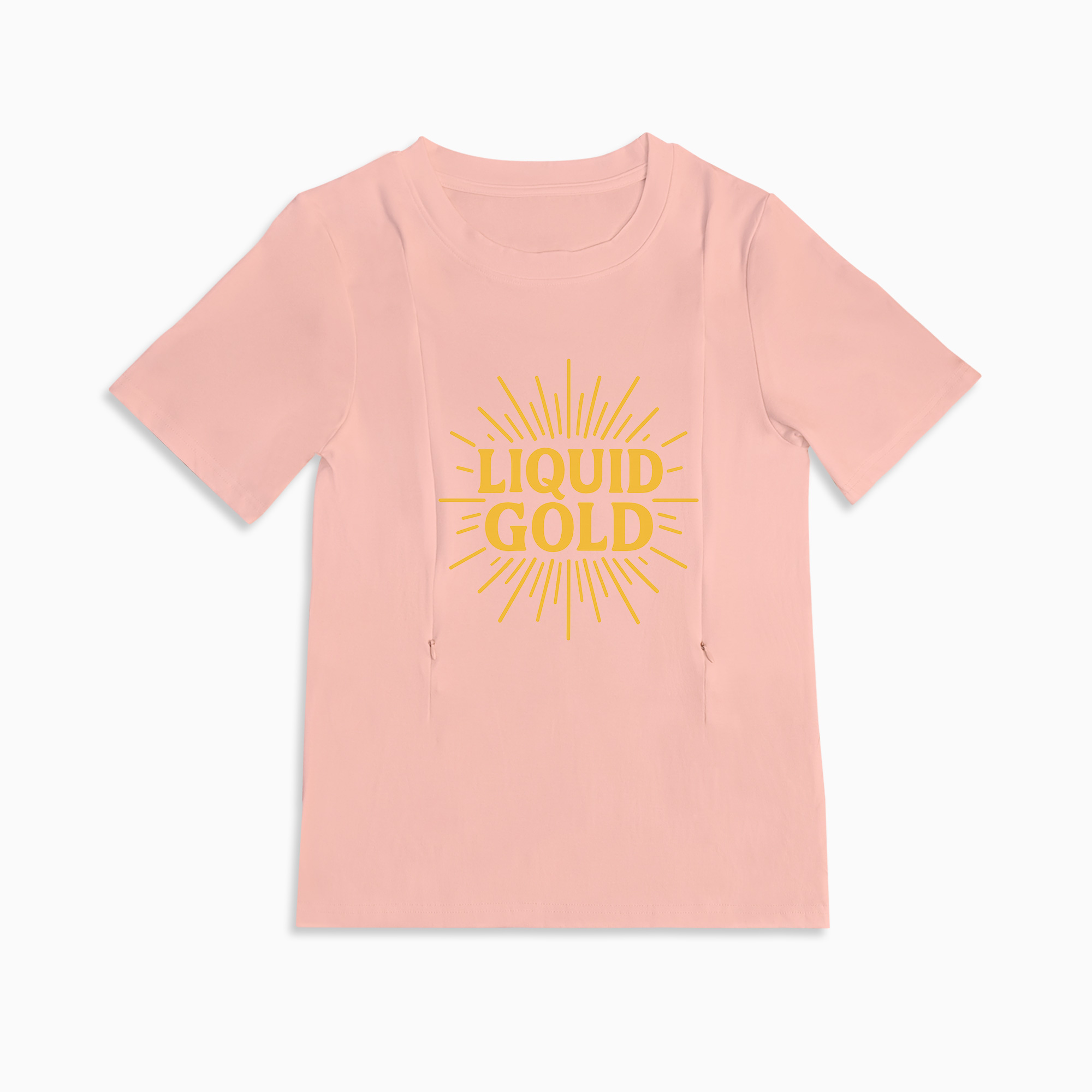 Breastfeeding T-shirt "liquid Gold" | Easy Zipper Access | Totkeeps