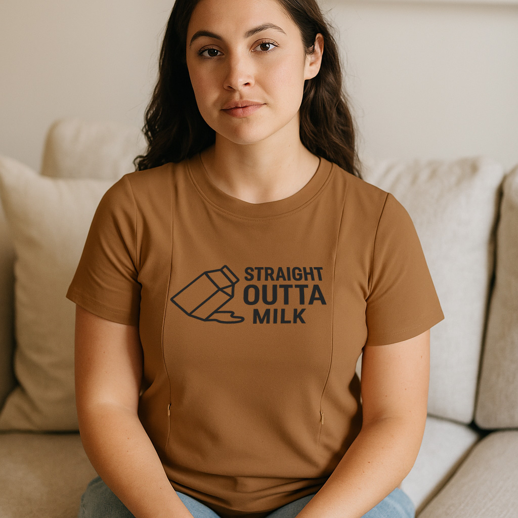 Totkeeps Straight Outta Milk Shirt | Soft Cotton Tee fo | brand