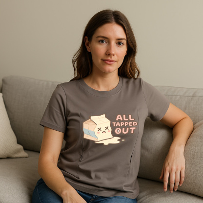 Zipper Breastfeeding Top | Funny "Straight Outta Milk S | brand