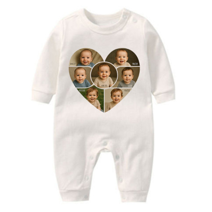 Baby Growth Journey, Custom Baby Rompers