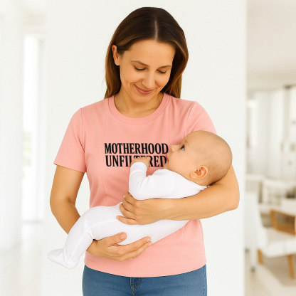 totkeeps Funny Nursing Top | Side Zip Motherhood Unfilt | brand