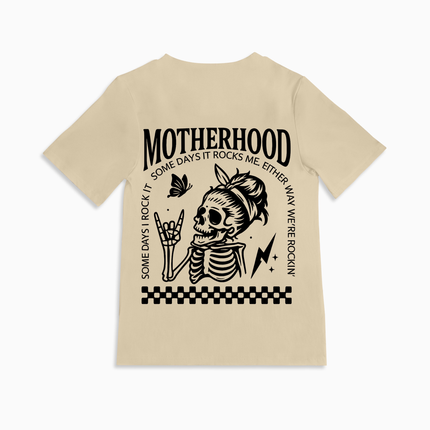 Mom Breastfeeding Nursing T-Shirt - Motherhood Sometimes I Rock It Sometimes It Rocks Me