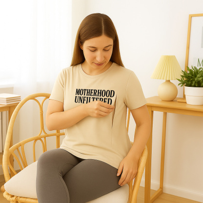 totkeeps Funny Nursing Top | Side Zip Motherhood Unfilt | brand