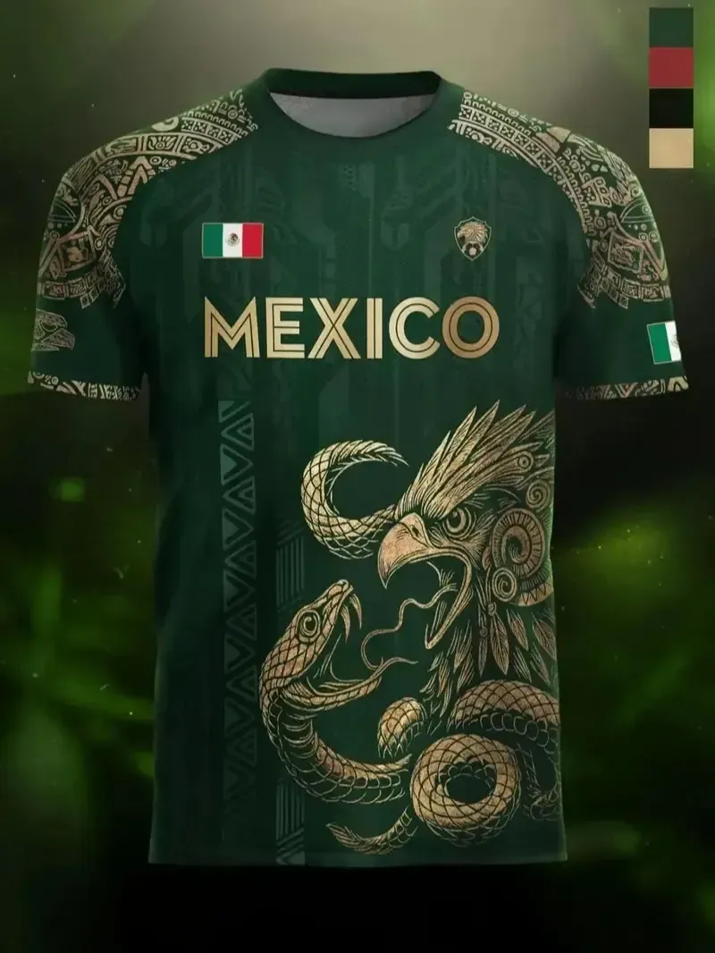 Mexico Heritage Eagle Performance Jersey – Premium Aztec-Inspired Fan Shirt