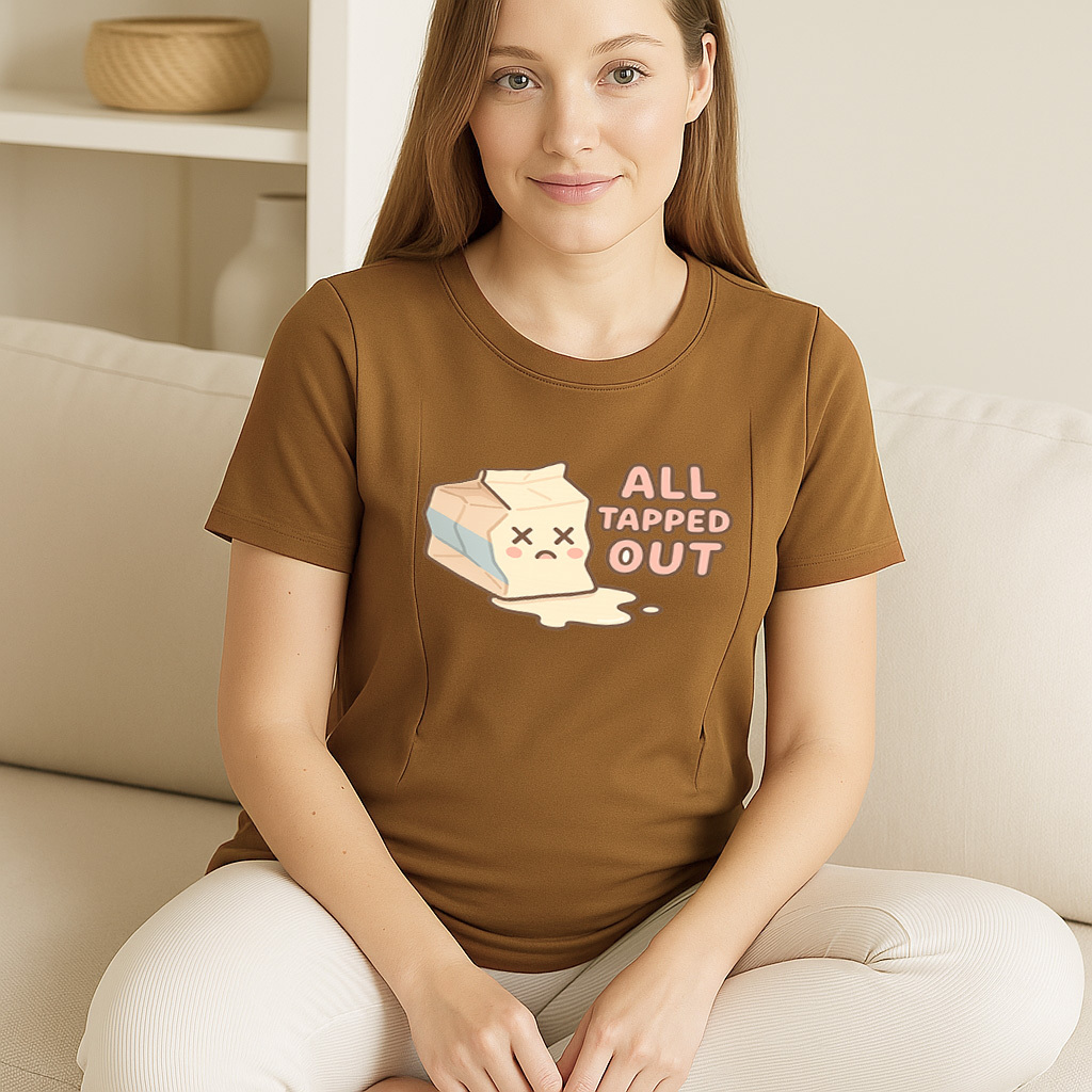 Zipper Breastfeeding Top | Funny "Straight Outta Milk S | brand