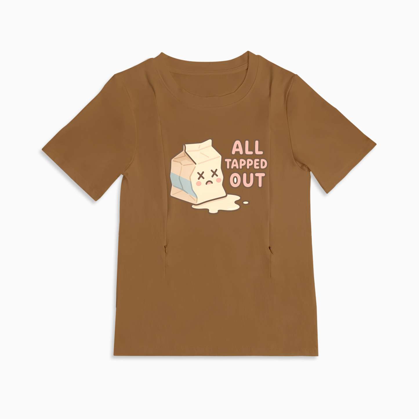 Zipper Breastfeeding Top | Funny "Straight Outta Milk Supply" Shirt for Moms