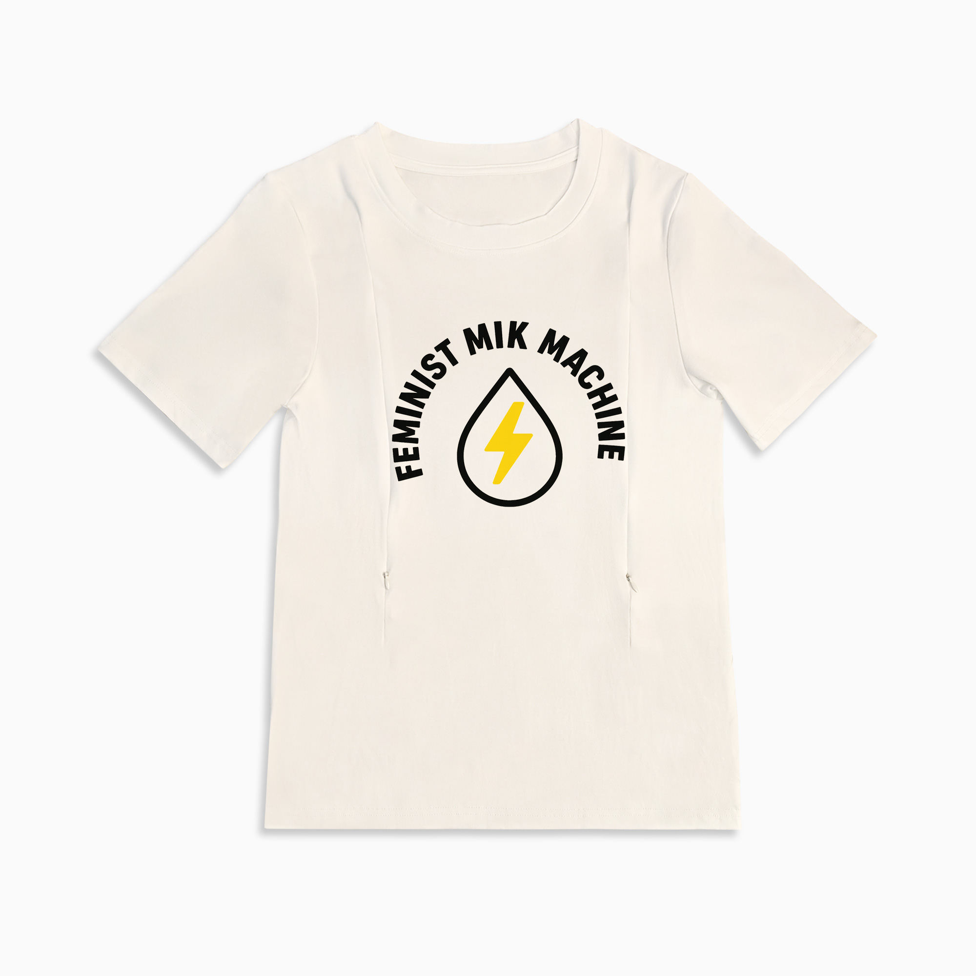 totkeeps Feminist Milk Machine Top | Discreet Side Zippers for Breastfeeding Moms