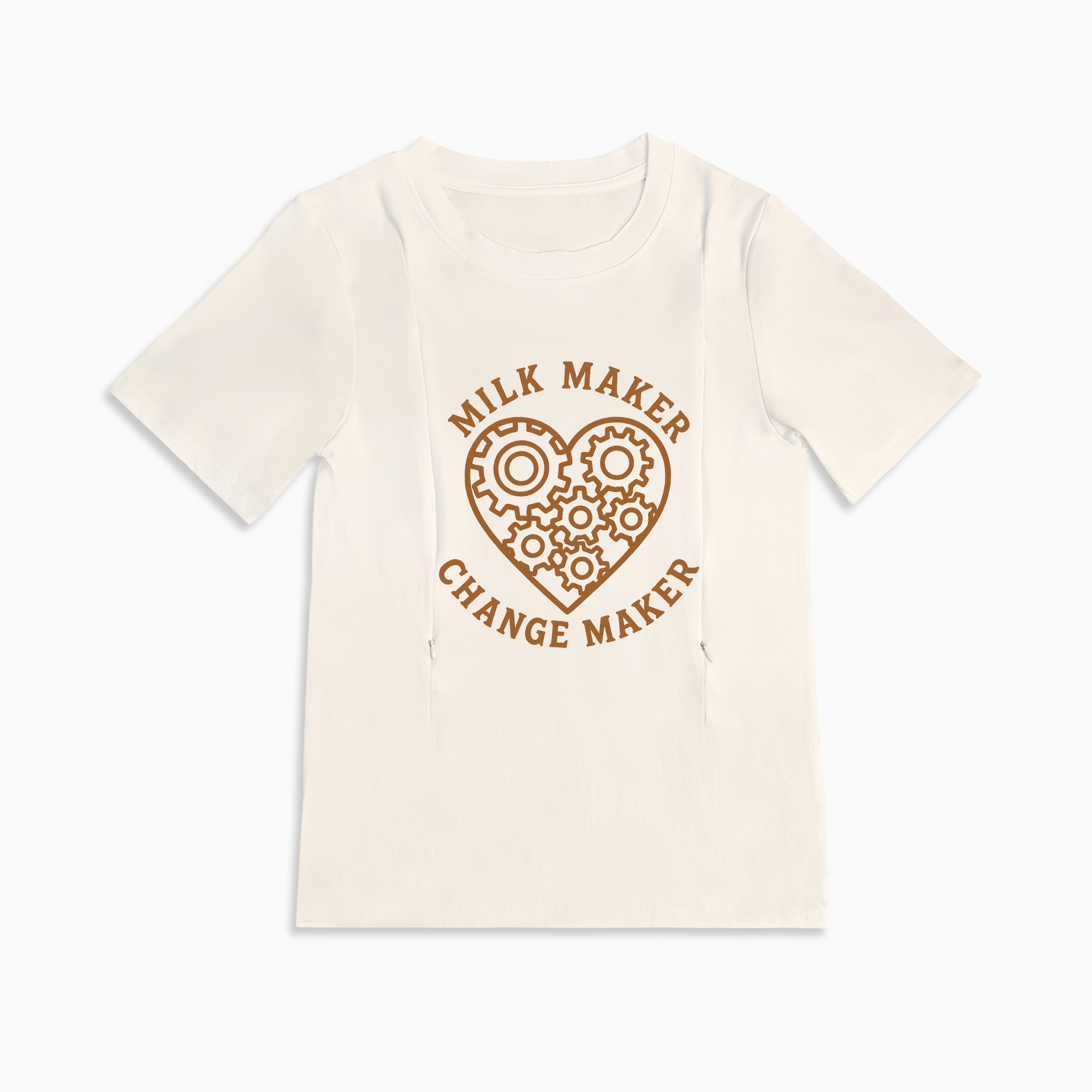 totkeeps Milk Maker & Change Maker Tee | Discreet Zippers for Nursing