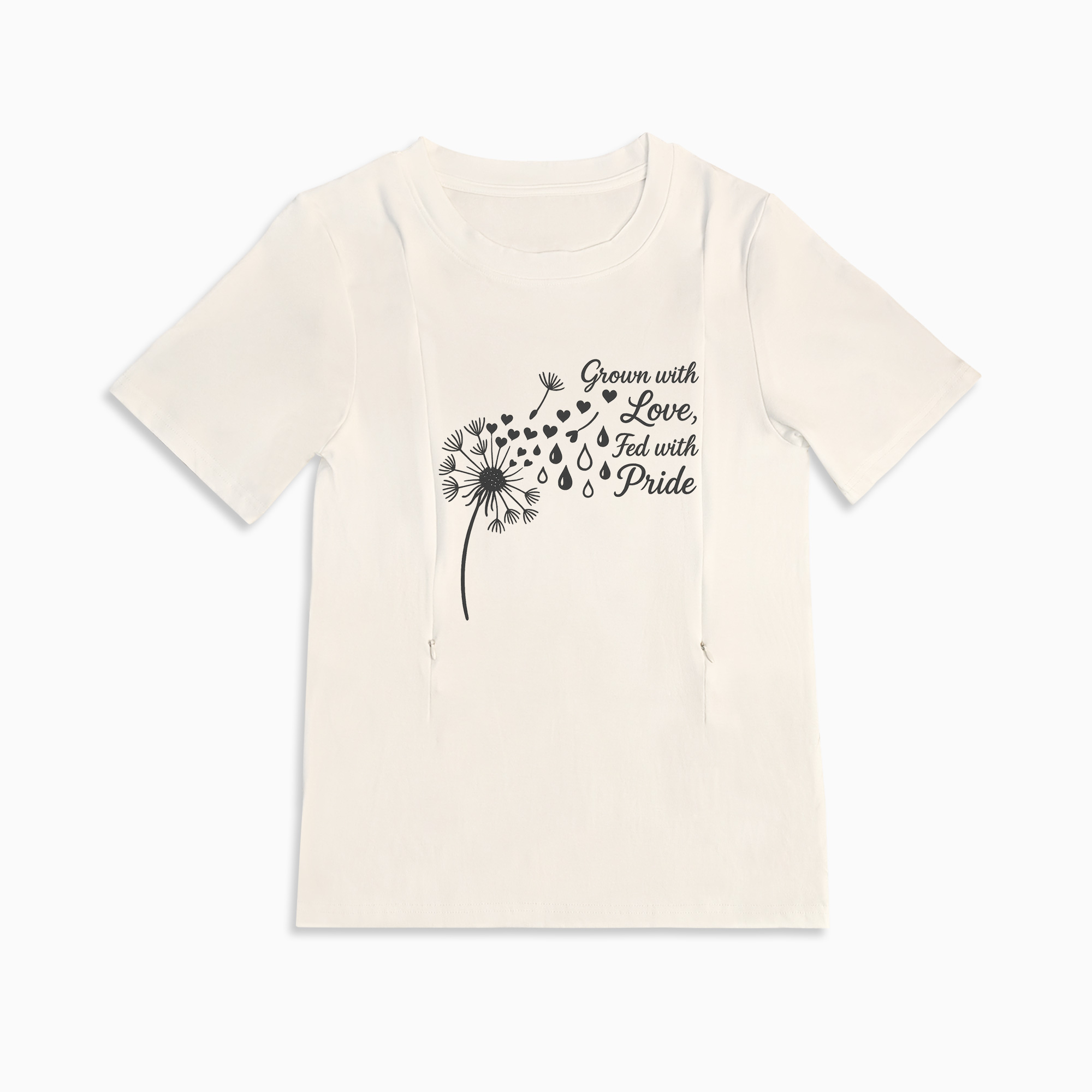 Fed with Pride Breastfeeding Top | Soft Cotton with Discreet Zippers