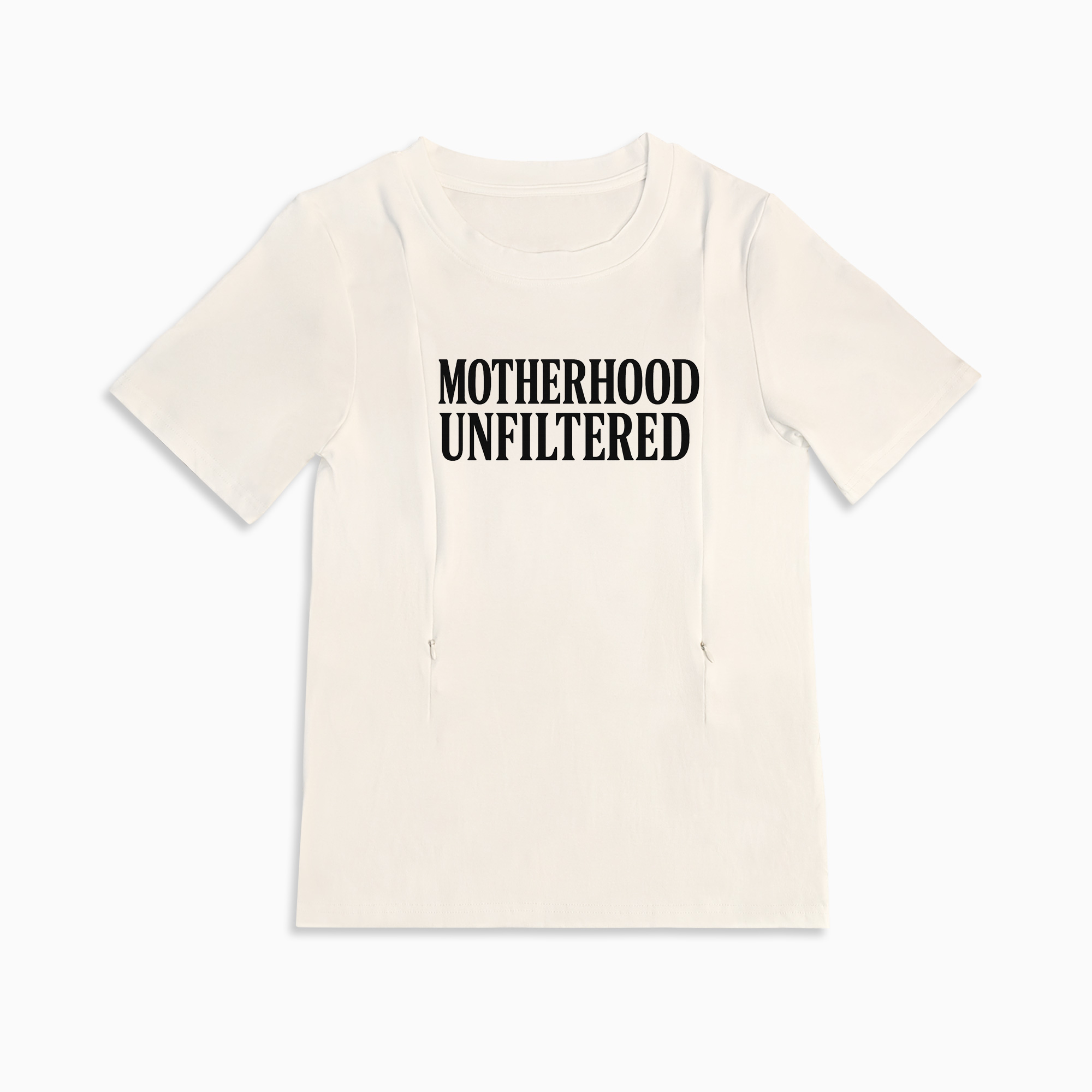 totkeeps Funny Nursing Top | Side Zip Motherhood Unfiltered Tee