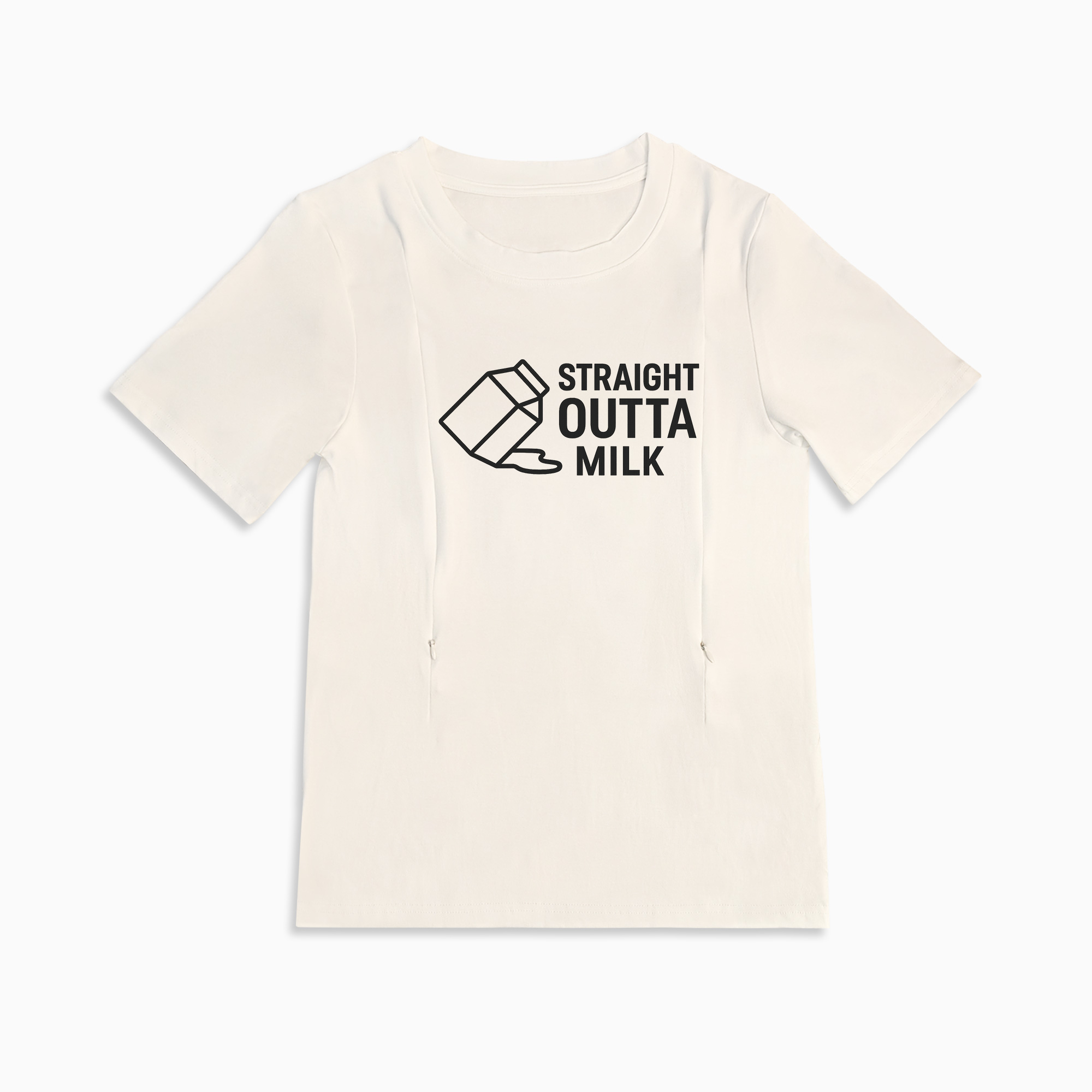 Totkeeps Straight Outta Milk Shirt | Soft Cotton Tee for Nursing Moms
