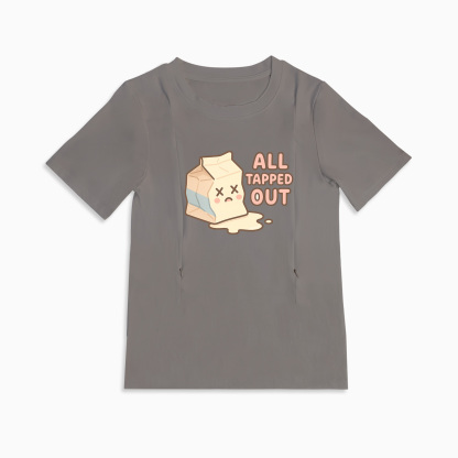 Zipper Breastfeeding Top | Funny "Straight Outta Milk Supply" Shirt for Moms