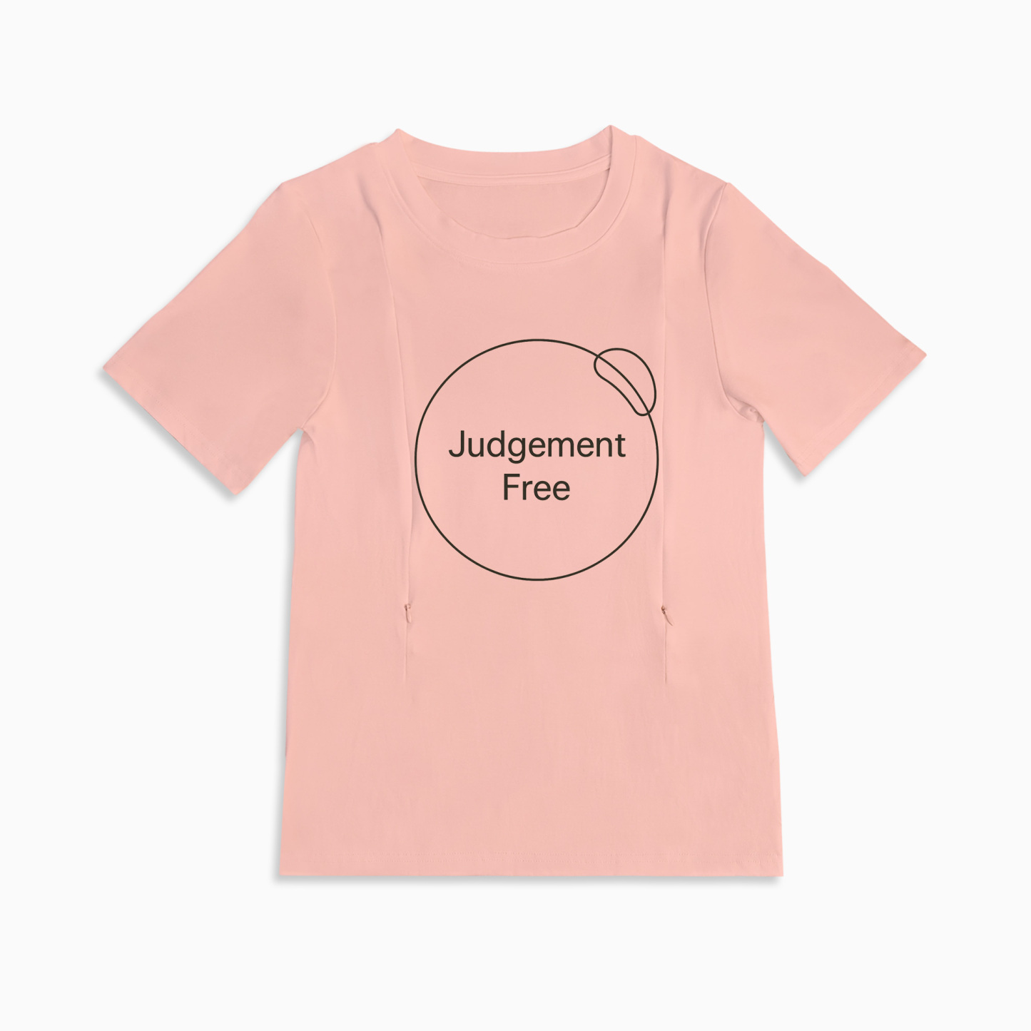 Totkeeps "No Judgement Zone" Breastfeeding Shirt | Discreet Side Zippers
