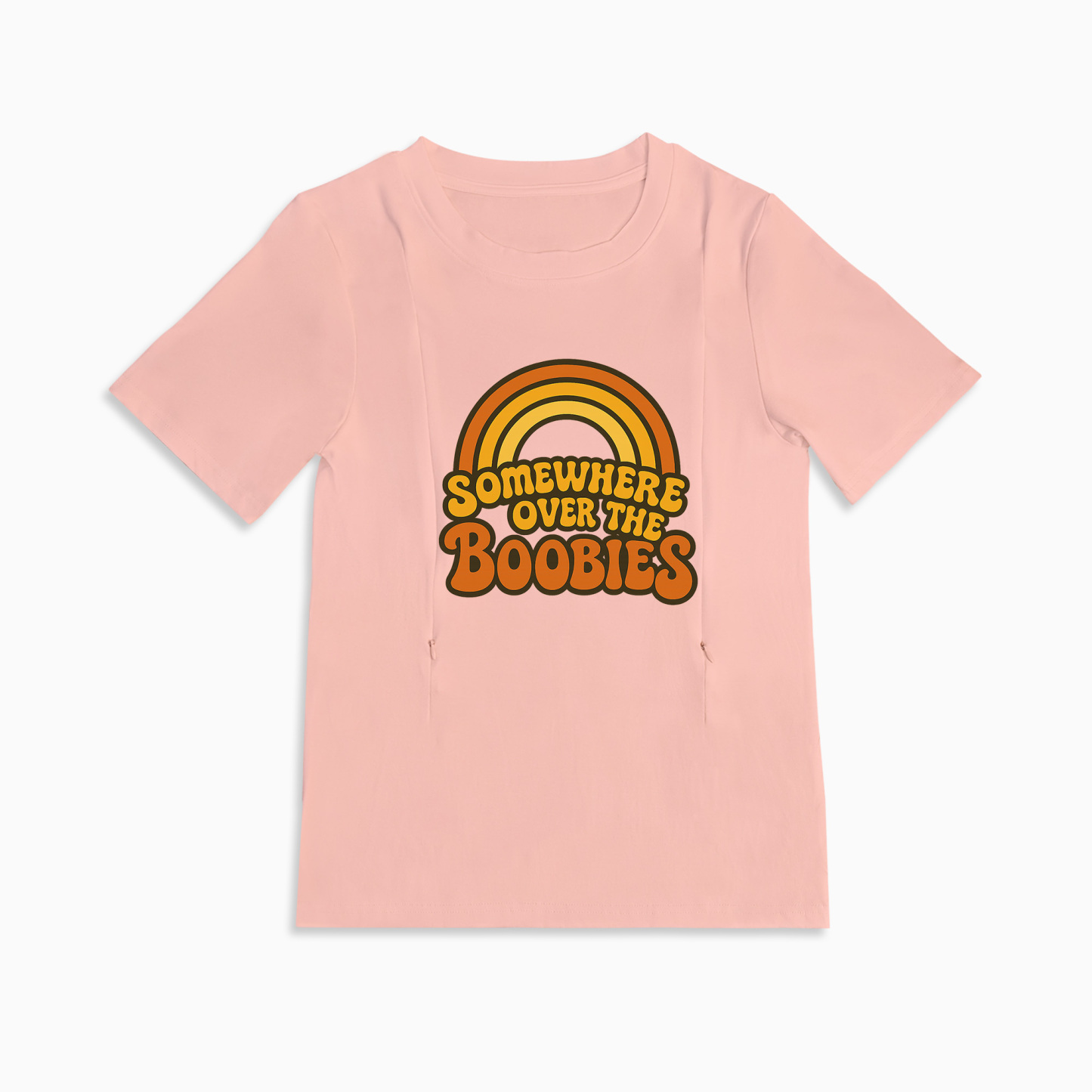 Totkeeps "Somewhere Over the Boobies" Breastfeeding Shirt | Soft Cotton