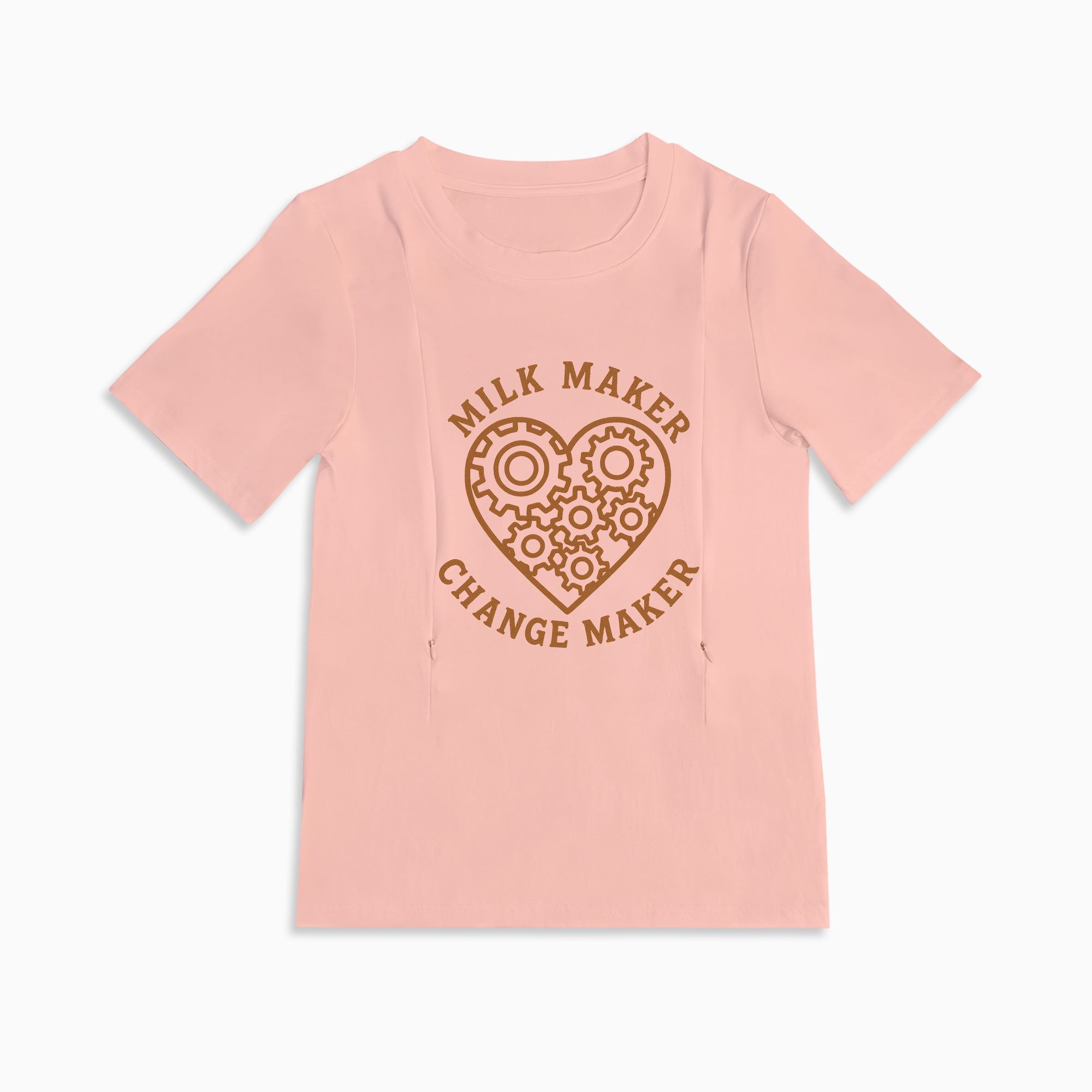 totkeeps Milk Maker & Change Maker Tee | Discreet Zippers for Nursing