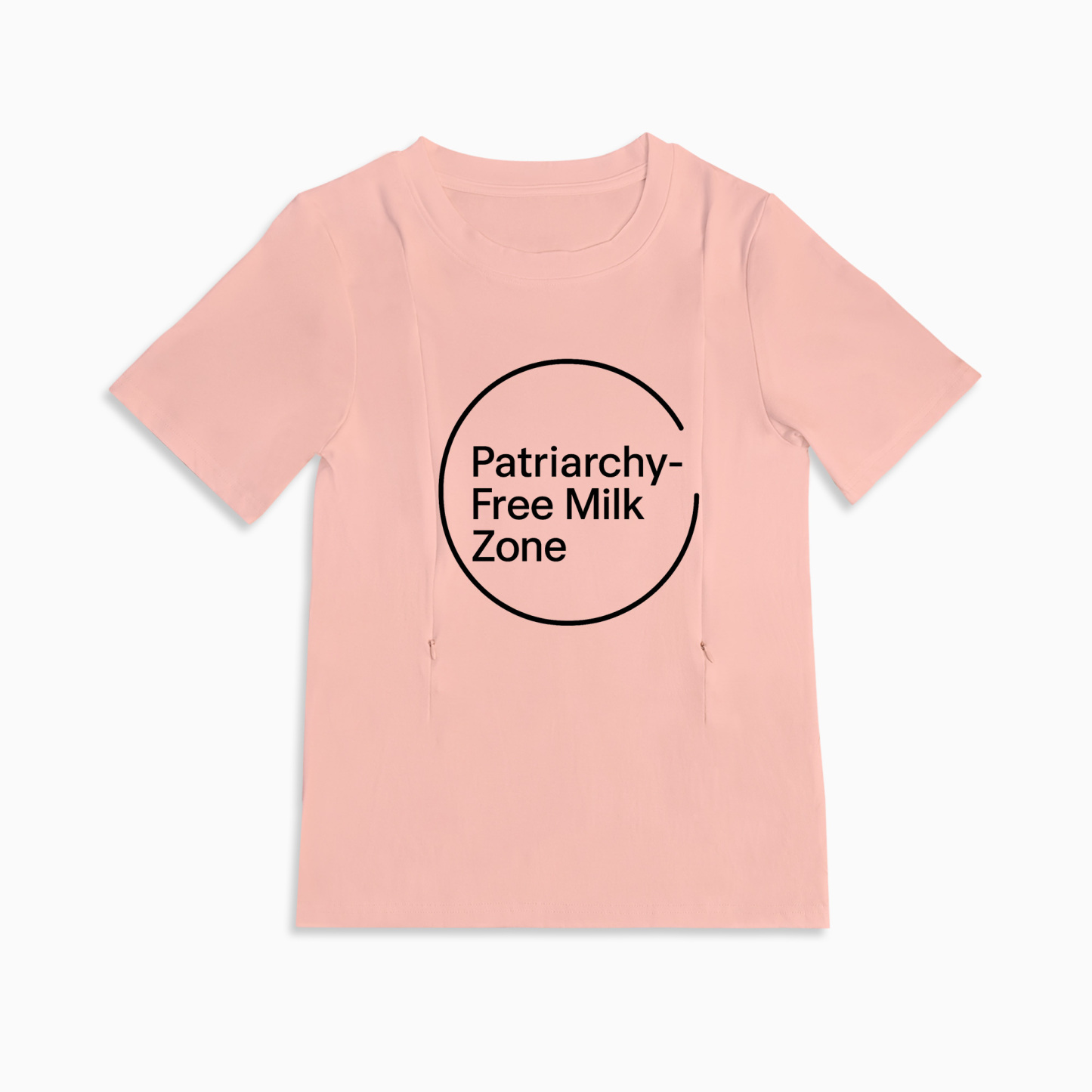 Empowering Nursing Tee for Moms | Patriarchy-Free Milk Zone Slogan