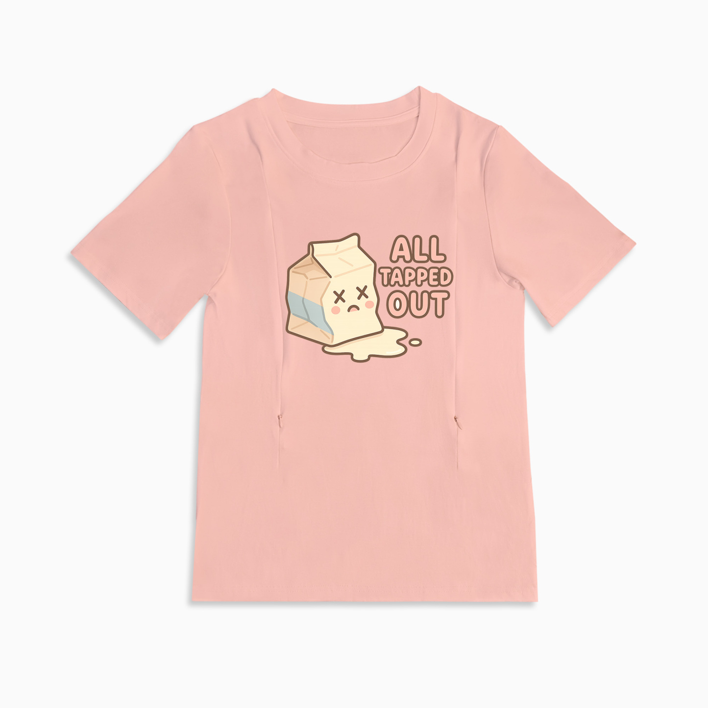Zipper Breastfeeding Top | Funny "Straight Outta Milk Supply" Shirt for Moms