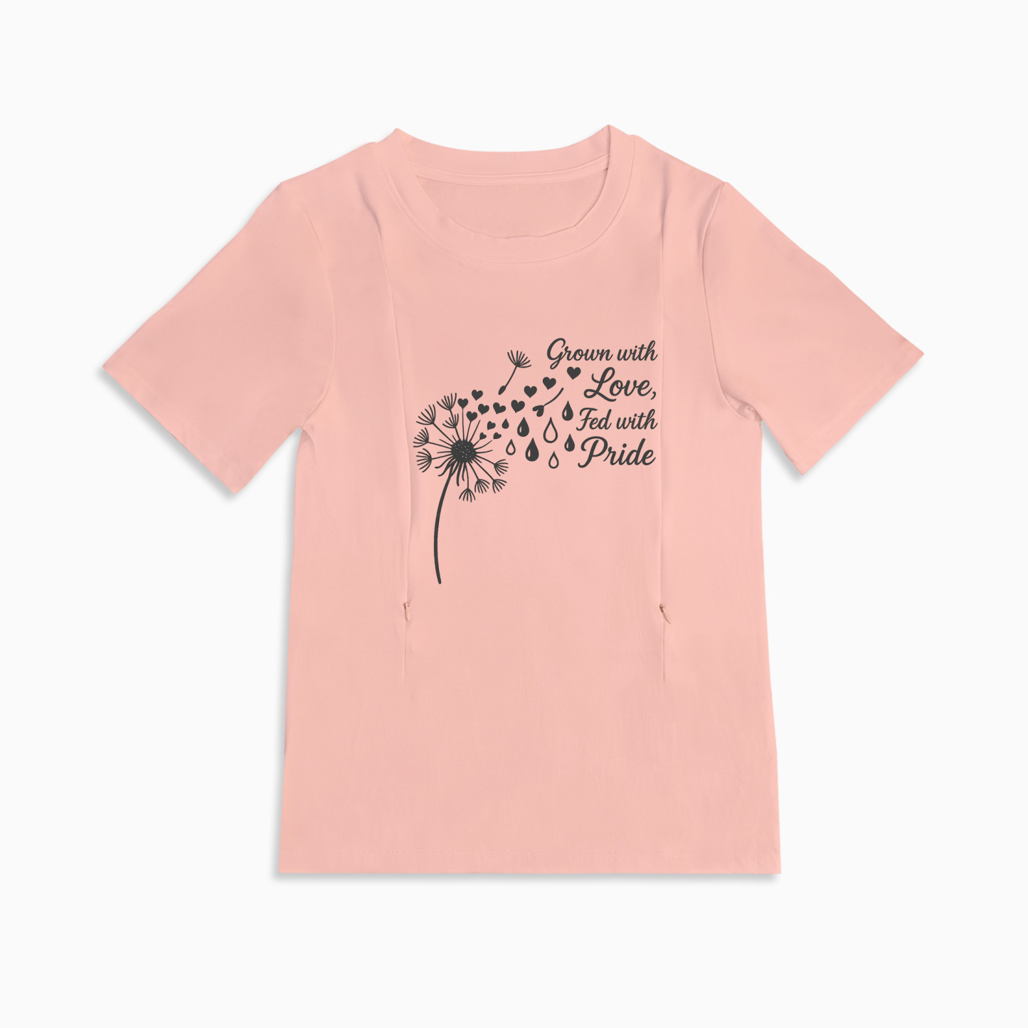 Fed with Pride Breastfeeding Top | Soft Cotton with Discreet Zippers